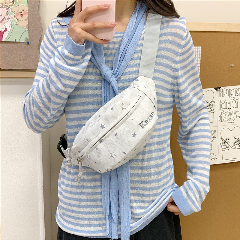 Mala crossbody torbica za djevojke, kanvas, minimalistička i svestrana, japanski stil