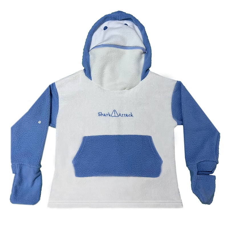 2026 Νέα Άνοιξη: Γυναικείο Shark Hoodie με κουκούλα από φλίς, ζεστό και γλυκό, για ζευγάρια