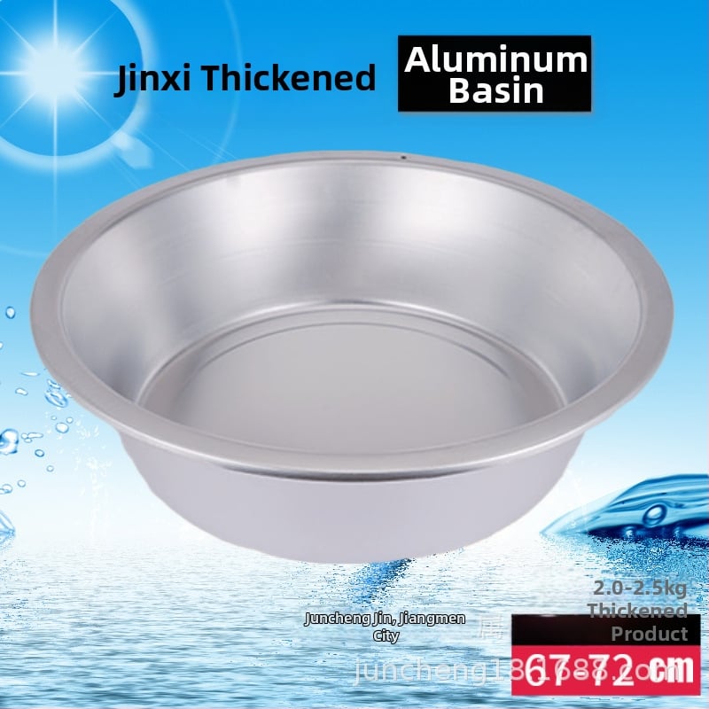 Jinxi hliníková retro misa na pranie a umývanie zeleniny, pevná konštrukcia, 67 cm