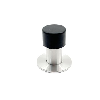 Rozsdamentes acél 304, 22 mm átmérő, vastag gumírozott fej perforált felső résszel, falra szerelhető ajtó stopper, korrózióálló