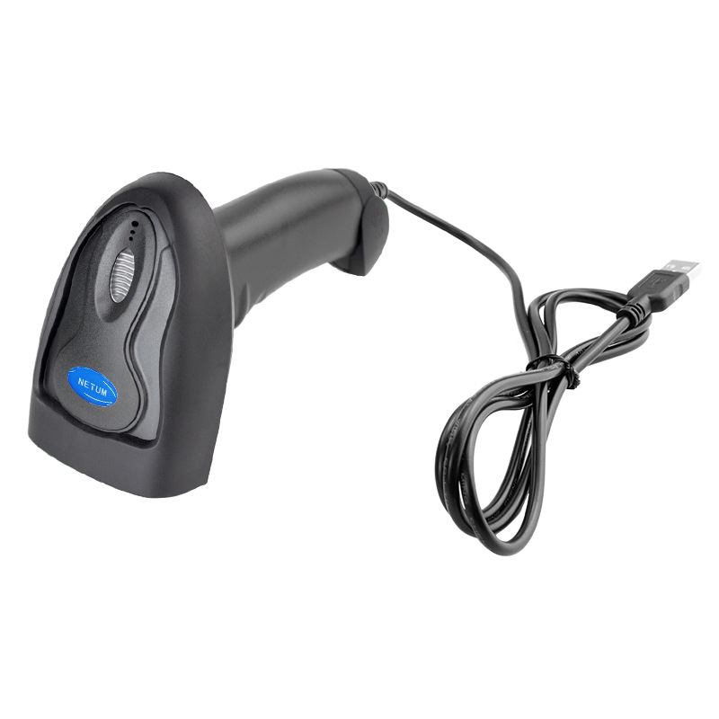 1D lézeres kézi vonalkódolvasó, USB-s interfész, vezetékes vagy 2.4 GHz-es vezeték nélküli mód, 200 mm/s olvasási sebesség, 4 mil felbontás, magáncímkére kész.