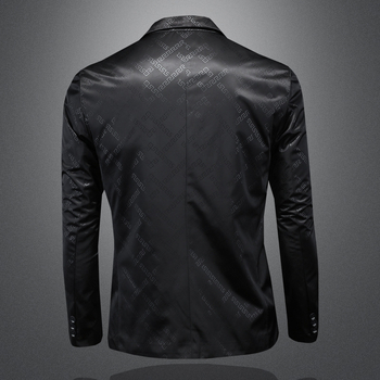 Pánske sako so slim-fit strihom, jesenné vydanie 2025, biznis a voľný čas, kórejský štýl.