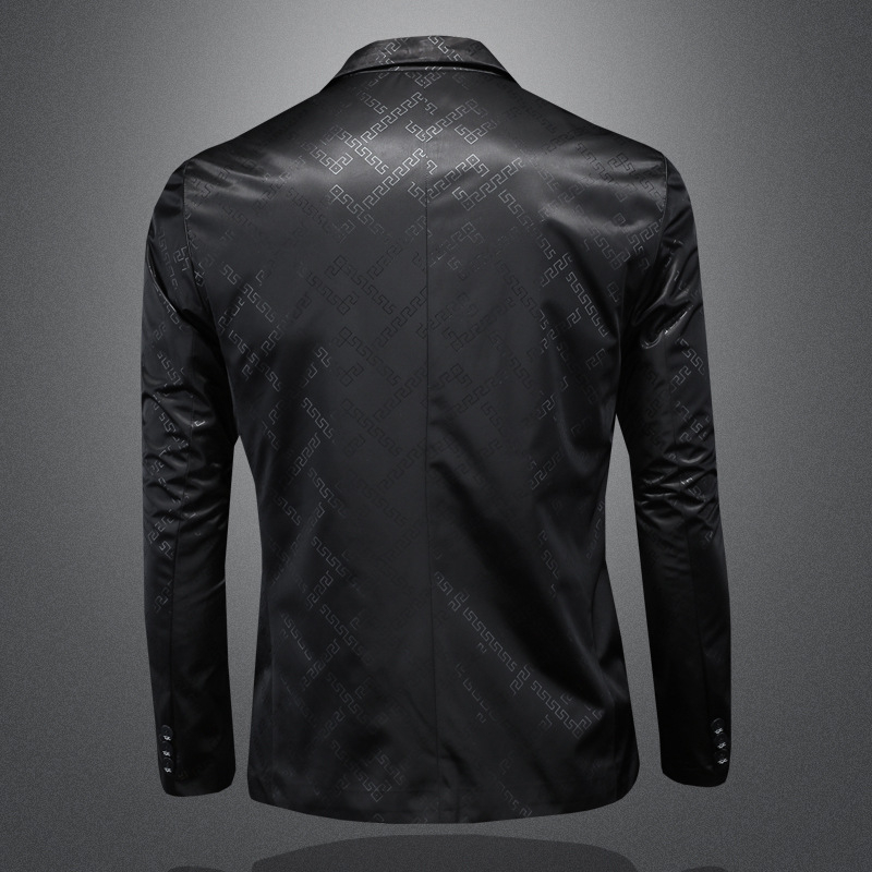 Pánske sako so slim-fit strihom, jesenné vydanie 2025, biznis a voľný čas, kórejský štýl.