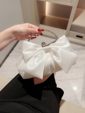 Βραδινή clutch με αλυσίδα, κούμπωμα, πολυεστερική επένδυση, για δεξώσεις