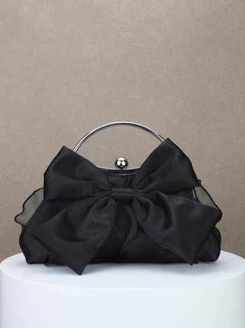 Βραδινή clutch με αλυσίδα, κούμπωμα, πολυεστερική επένδυση, για δεξώσεις