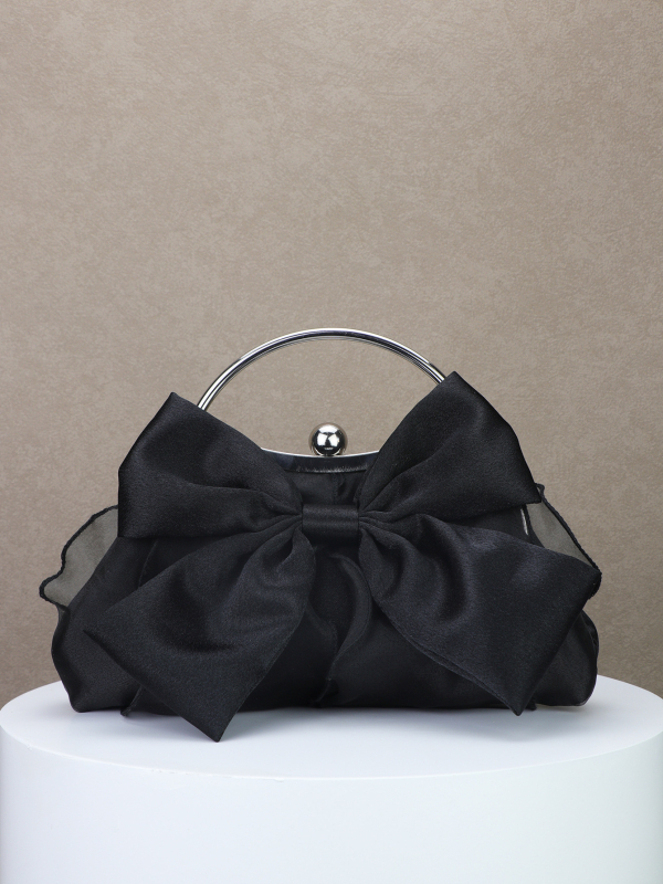 Βραδινή clutch με αλυσίδα, κούμπωμα, πολυεστερική επένδυση, για δεξώσεις