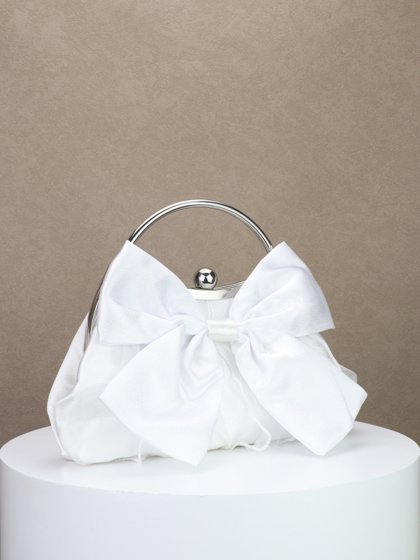 Βραδινή clutch με αλυσίδα, κούμπωμα, πολυεστερική επένδυση, για δεξώσεις
