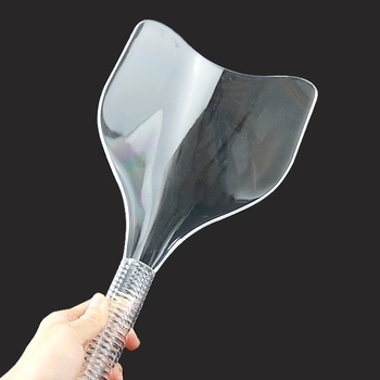 Viziere facială transparentă pentru saloane de înfrumusețare – instrument pentru tuns breton