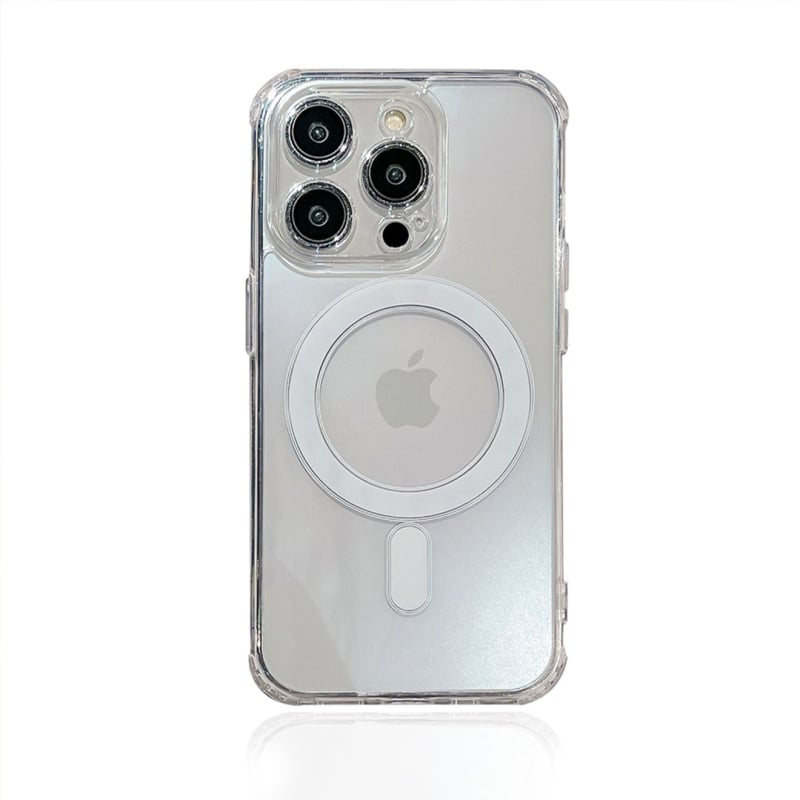Carcasă MagSafe cu aderență magnetică pentru iPhone 16 — husă transparentă din acril pentru iPhone 17 Pro