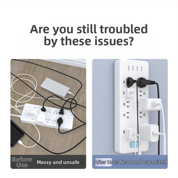 Nástenný držiak na router a Wi‑Fi modem, bez vŕtania, organizér na predlžovač