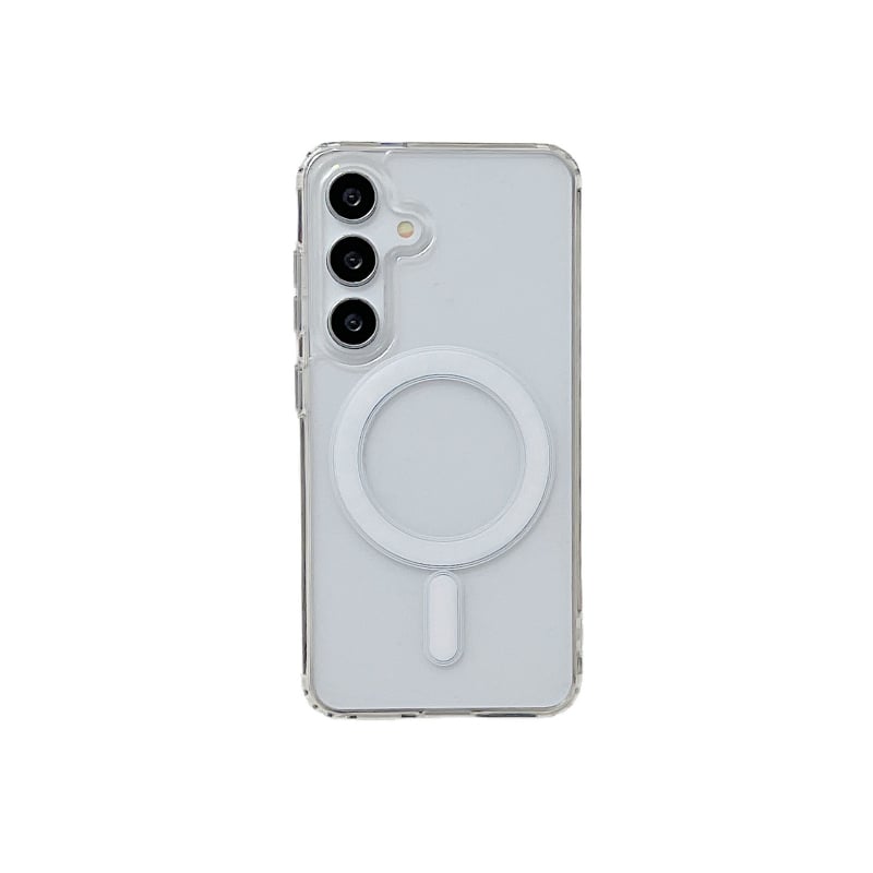Carcasă transparentă magnetică pentru Samsung Galaxy S25 Ultra și S24 FE – minimalistă, antișoc, antiamprente