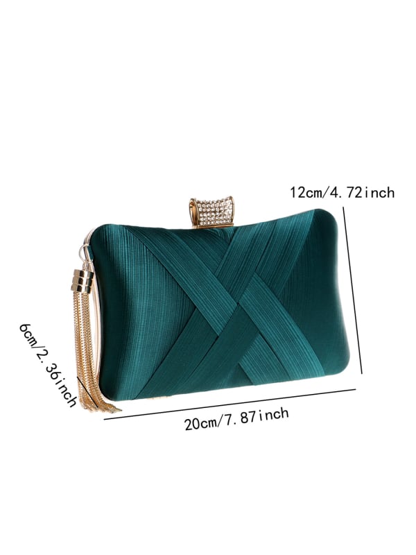 Večerná kabelka s strapcami pre ženy, elegantný clutch, európsky a americký štýl
