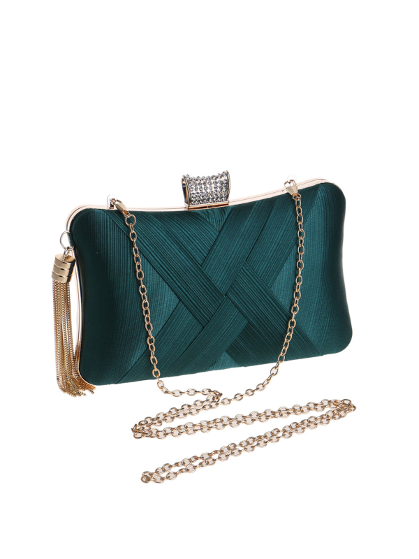 Večerná kabelka s strapcami pre ženy, elegantný clutch, európsky a americký štýl