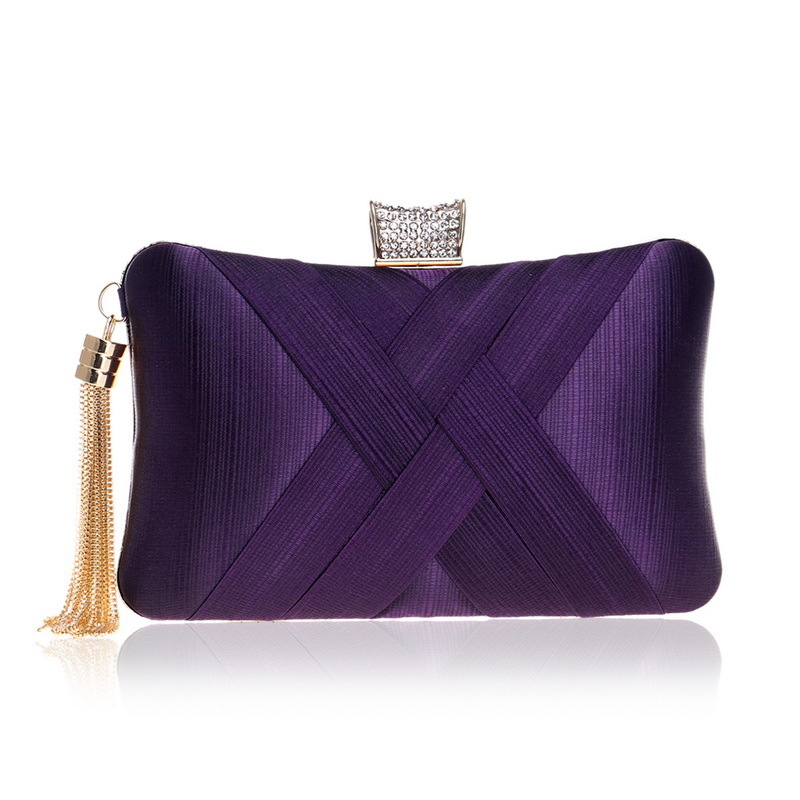 Večerná kabelka s strapcami pre ženy, elegantný clutch, európsky a americký štýl