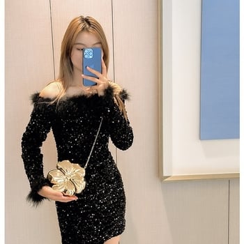 2026 nová kvetinová akrylová kabelka pre ženy, kabelka typu clutch s retiazkou, večerná taška