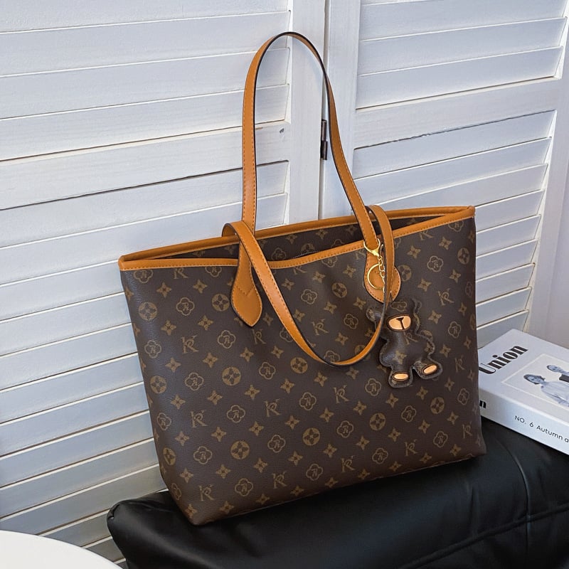 Γυναικεία PU Tote τσάντα, μεγάλη χωρητικότητα, μοντέλο 2025, κομψή καθημερινή τσάντα