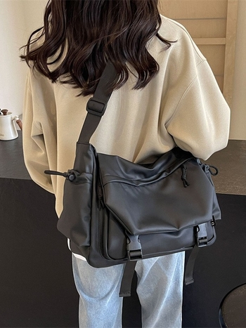 Φθινόπωρο 2025 – τσάντα messenger crossbody για εργασία, ιαπωνικό street style, casual, unisex