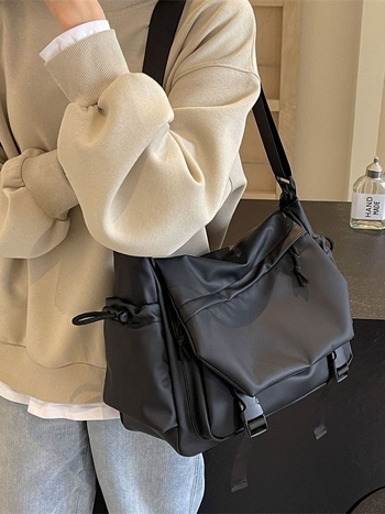 Φθινόπωρο 2025 – τσάντα messenger crossbody για εργασία, ιαπωνικό street style, casual, unisex
