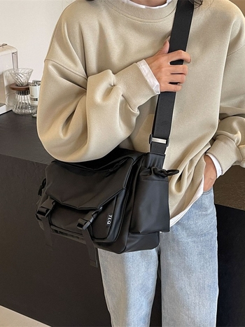 Φθινόπωρο 2025 – τσάντα messenger crossbody για εργασία, ιαπωνικό street style, casual, unisex
