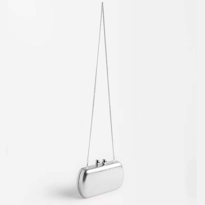 Dámska taška v európsko-americkom štýle, mini oválna crossbody alebo kabelka typu clutch, PU koža, magnetické zapínanie, na večer