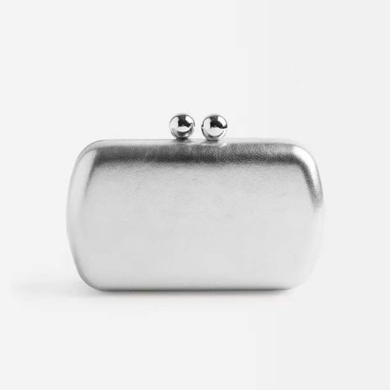 Dámska taška v európsko-americkom štýle, mini oválna crossbody alebo kabelka typu clutch, PU koža, magnetické zapínanie, na večer