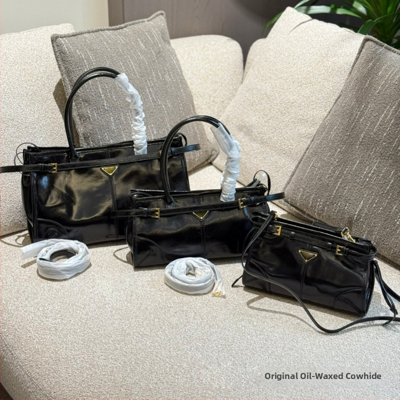 SoftLux Ultra-light δερμάτινη tote τσάντα με επεξεργασία λαδιού-κεριού, μεγάλη χωρητικότητα, καθημερινή και ευέλικτη
