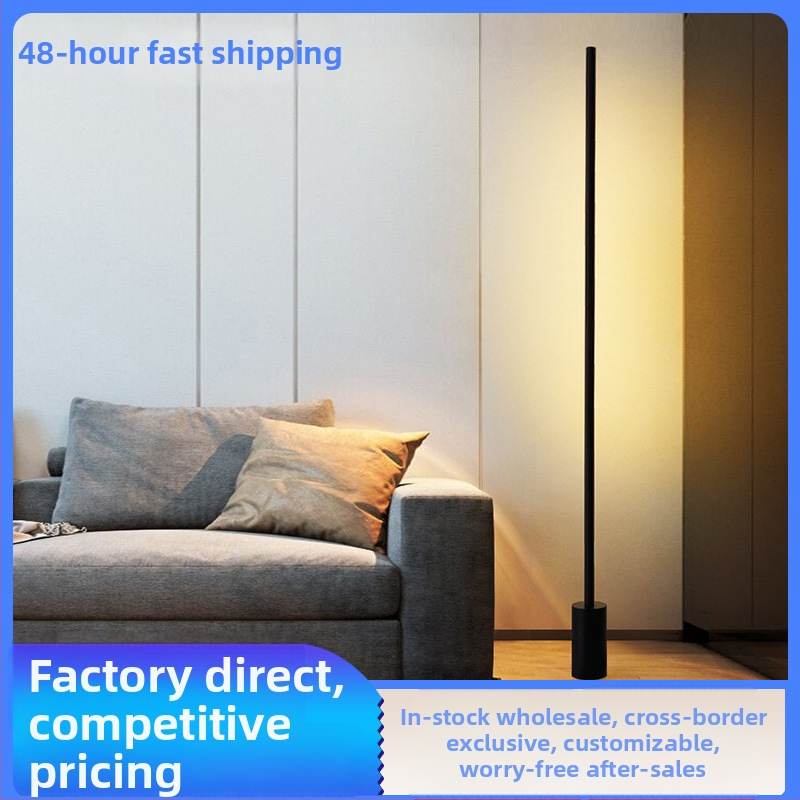 Nordická moderná LED stojacia lampa, stmievateľná, výška nastaviteľná, osvetlenie na líčenie, do obývačky a spálne, minimalistický dizajn