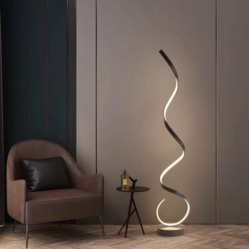 LED δάπεδο φωτιστικό για σαλόνι και υπνοδωμάτιο, μοντέρνος μινιμαλιστικός σχεδιασμός, λαμπτήρας δαπέδου σε στιλ πιάνου για ανάγνωση δίπλα στο κρεβάτι (μαύρη ή λευκή έκδοση)