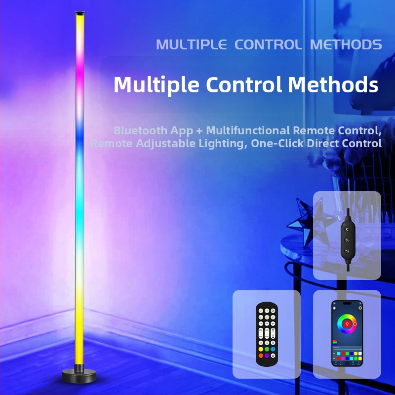 RGB ambientná rohová lampa s modulárnym DIY dizajnom, osvetlenie do spálne, USB napájanie, ovládanie cez app