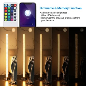 Tianhua Optoelectronics RGB λάμπα δαπέδου – διακοσμητικό φως γωνίας με Bluetooth graffiti ατμοσφαιρικό φως για σαλόνι