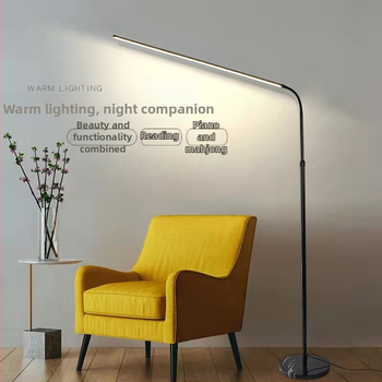 Stojacia lampa s ochranou očí a nastaviteľnou jasou pre detskú izbu, vhodná na čítanie a učenie, výška 120–160 cm.
