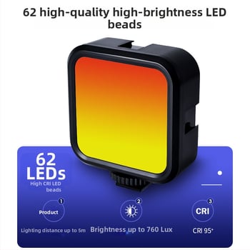 Osvetlenie na ochranu očí, nastaviteľné mini Bluetooth osvetlenie pre fotografovanie, živé prenosy krásy, držiak na telefón s klipsom