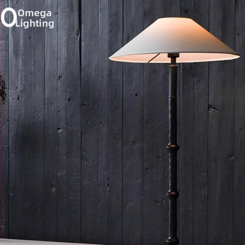 Moderná minimalistická stojacia lampa do obývačky, nový čínsky štýl, textilný dizajn, vhodná do študovne a spálne