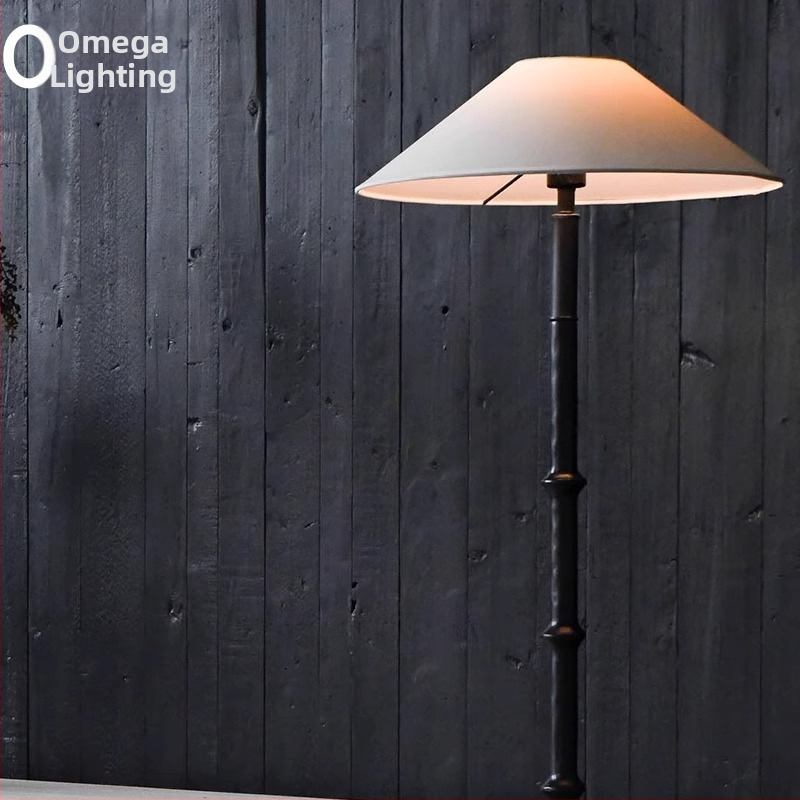 Moderná minimalistická stojacia lampa do obývačky, nový čínsky štýl, textilný dizajn, vhodná do študovne a spálne