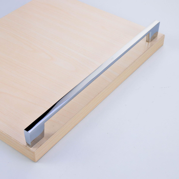 Rukoväť na skriňu z hliníkovej zliatiny, moderný minimalistický dizajn, čierna, pre skrinky na topánky a šatník, predĺžený lesklý chrómový povrch