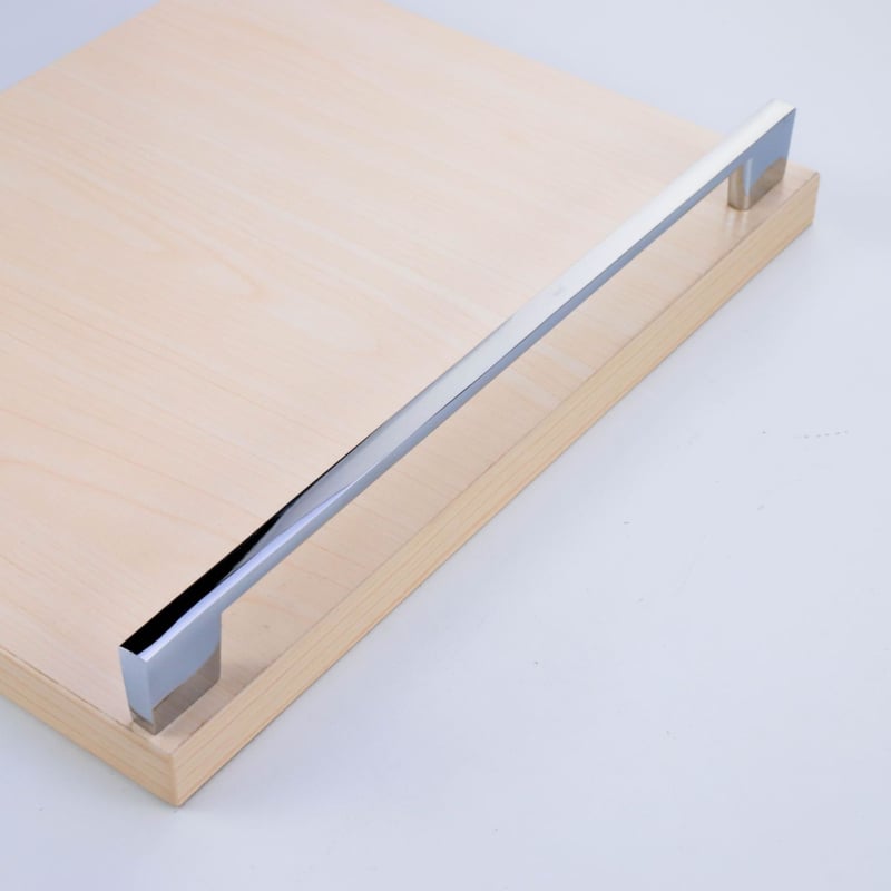 Rukoväť na skriňu z hliníkovej zliatiny, moderný minimalistický dizajn, čierna, pre skrinky na topánky a šatník, predĺžený lesklý chrómový povrch