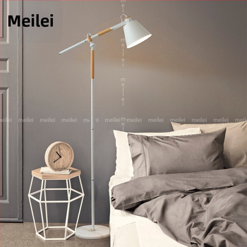 Čierna stojanová lampa v nordickom priemyselnom štýle do obývačky, lampa na čítanie s ochranou očí