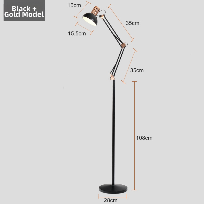 Stojaca lampa v štýle Instagram, moderný elegantný dojem pre obývačku a spálňu, minimalistická s E27 zdrojom svetla