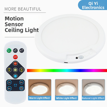 Nočná lampa so senzorom pohybu a magnetickým nabíjaním pre chodbu, s tromi teplotami farieb