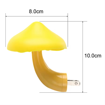 DIY LED νυχτερινό φως με αισθητήρα φωτός, σχέδιο λουλουδιού και μανιταριού