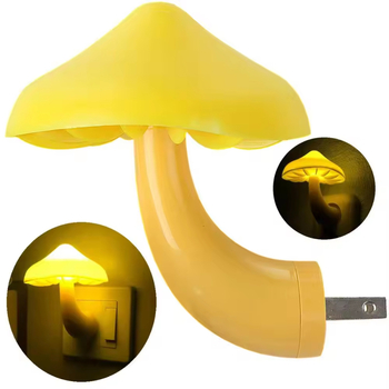 DIY LED νυχτερινό φως με αισθητήρα φωτός, σχέδιο λουλουδιού και μανιταριού