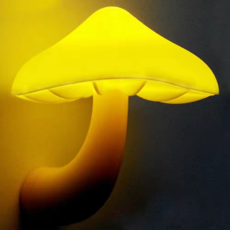 DIY LED νυχτερινό φως με αισθητήρα φωτός, σχέδιο λουλουδιού και μανιταριού