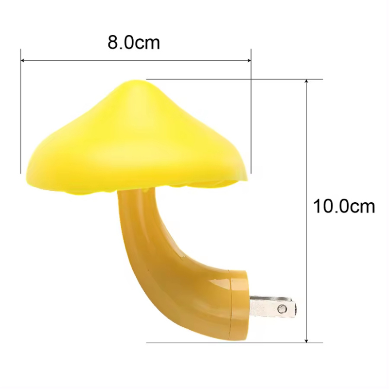 DIY LED νυχτερινό φως με αισθητήρα φωτός, σχέδιο λουλουδιού και μανιταριού