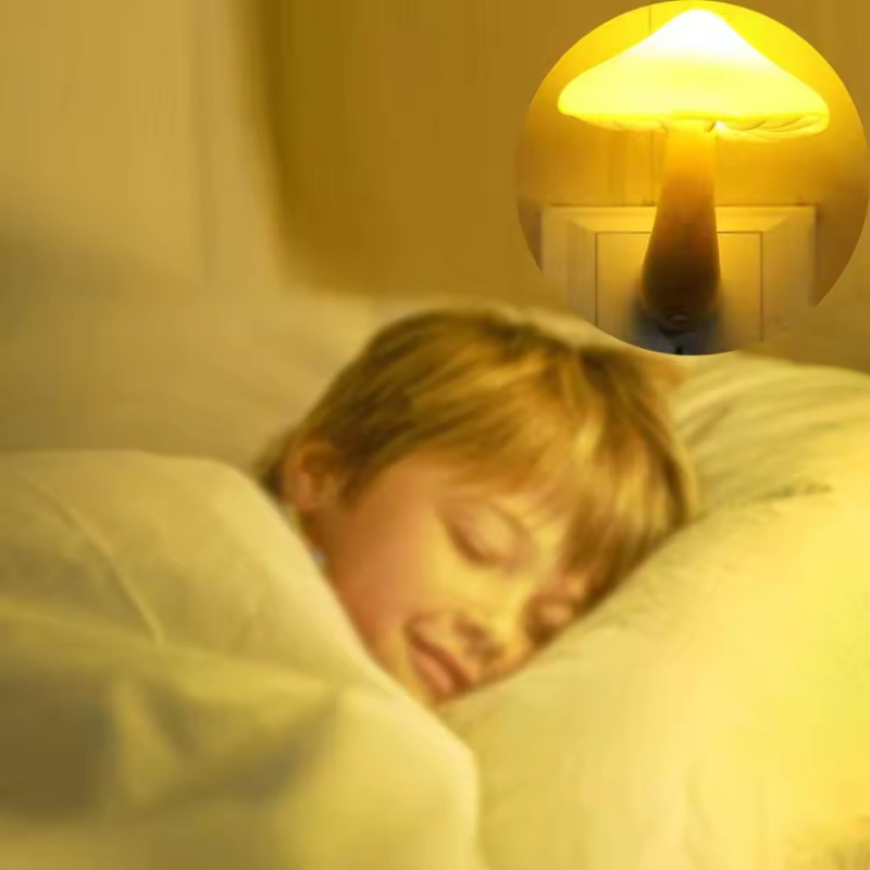 DIY LED νυχτερινό φως με αισθητήρα φωτός, σχέδιο λουλουδιού και μανιταριού
