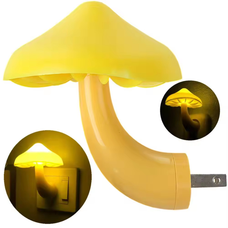 DIY LED νυχτερινό φως με αισθητήρα φωτός, σχέδιο λουλουδιού και μανιταριού