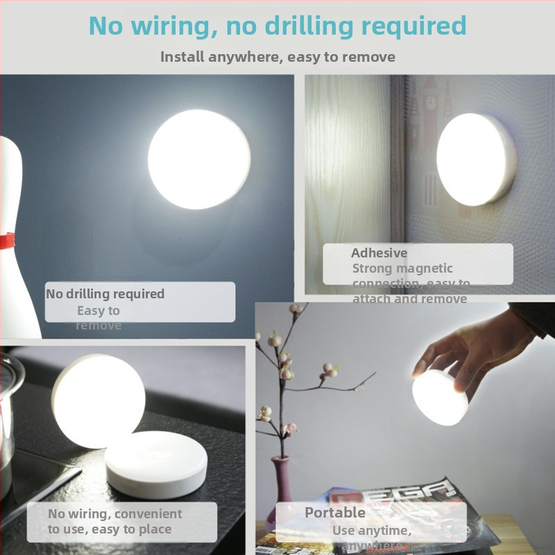 LED νυχτερινό φως με αισθητήρα κίνησης και έλεγχο φωτισμού, τροφοδοτούμενο με μπαταρίες για διάδρομο