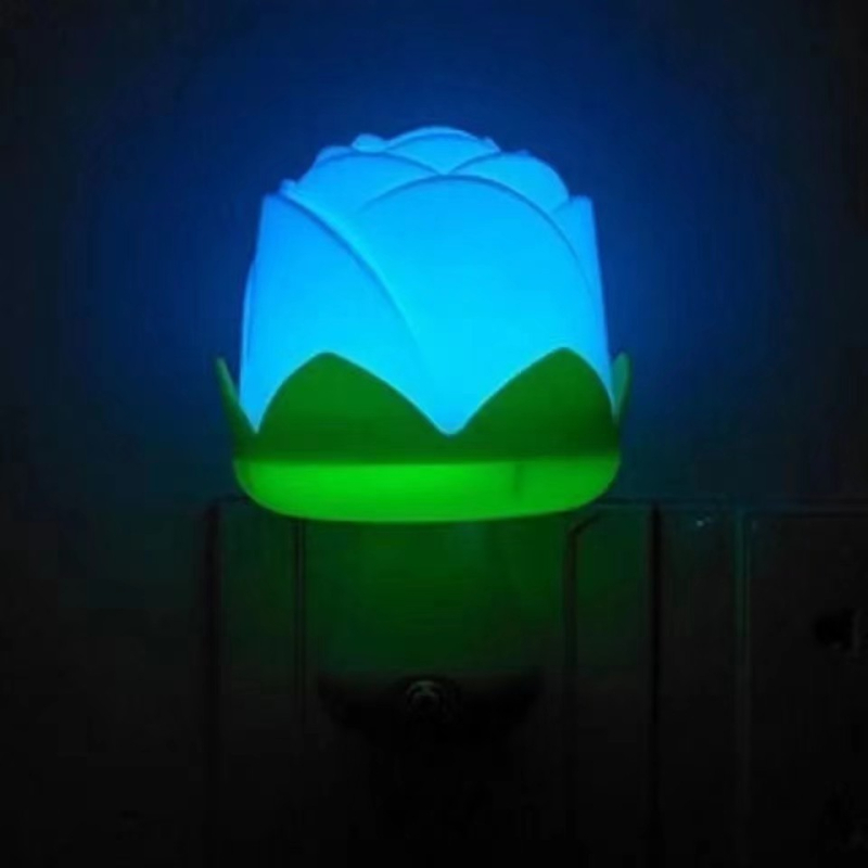LED Καρτούν Ροζ Νυχτερινό Φως με Πρίζα, Αισθητήρας Φωτιστικό Θηλασμού