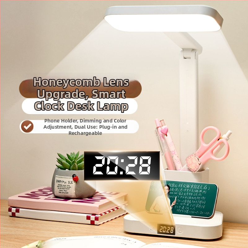 Nová skladacia LED stolná lampa s ochranou očí — pre internát, do spálne, nočné svetlo na čítanie a štúdium