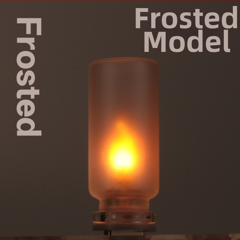 LED lampa s efektom plameňa, realistický plameň, digitálna sviečka, nočná lampa, sklenené tienidlo, sieťové napájanie, model RX9008