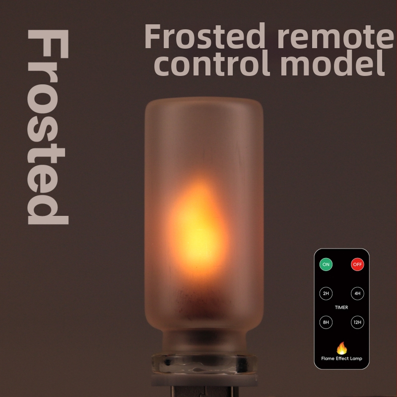 LED lampa s efektom plameňa, realistický plameň, digitálna sviečka, nočná lampa, sklenené tienidlo, sieťové napájanie, model RX9008